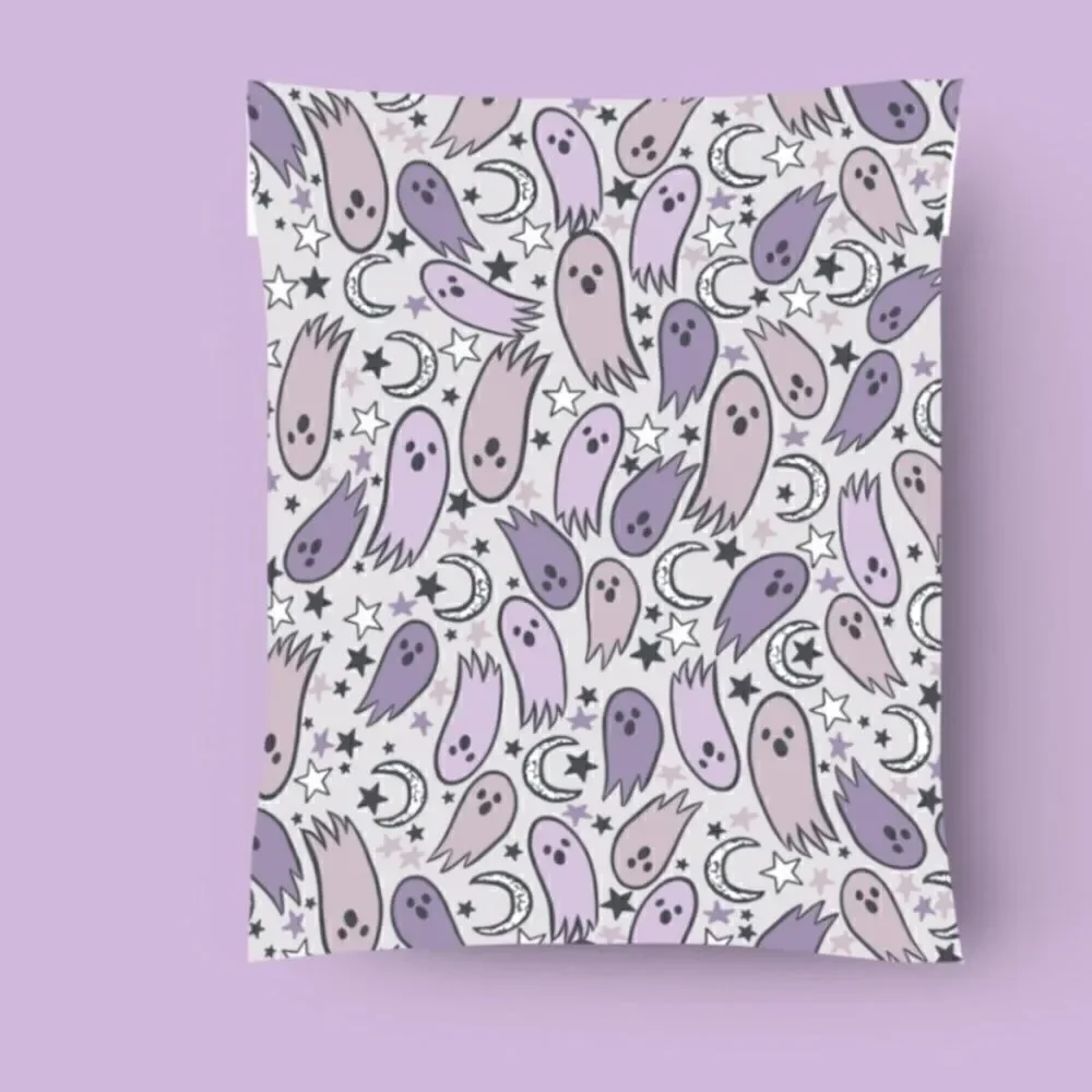 Poly Mailers MIX Leaves 6x9 10x13 12x15.5 14x17  14.5x19 30 pieces 30 stickers